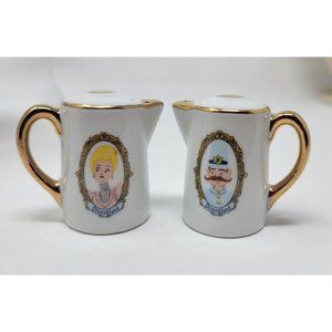 Vintage Disneyland Castle Salt Pepper Shakers Teapot Shaped Made in Japan